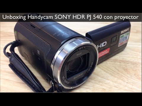 siglo Ambigüedad estoy sediento Unboxing Handycam SONY HDR PJ540 - Primeras impresiones - YouTube