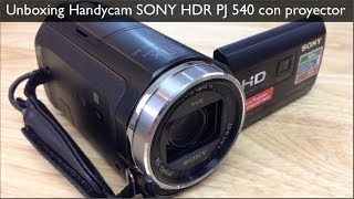 Unboxing Handycam SONY PJ540 - Primeras impresiones - YouTube