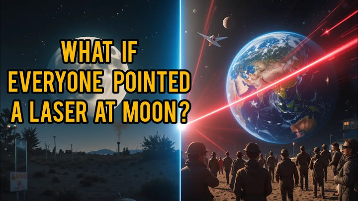 What If Everyone Pointed a Laser at the Moon?