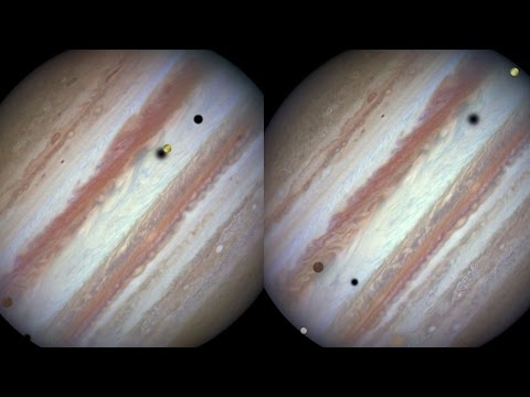 Jupiter shadowed by Europa, Callisto and Io