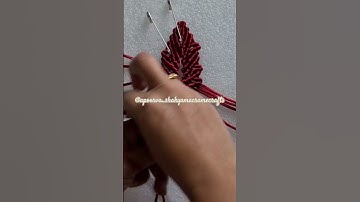how to make macrame leaf #squareknot #apoorva_shakyamacramecrafts #macramekeychain #shortsfeed