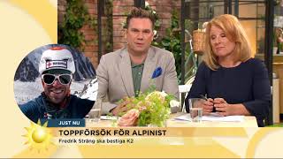 Ger sig på ett av världens tuffaste berg - Nyhetsmorgon (TV4)