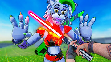 Using a LIGHTSABER to Slice FNAF Animatronics - Bonelab Mods