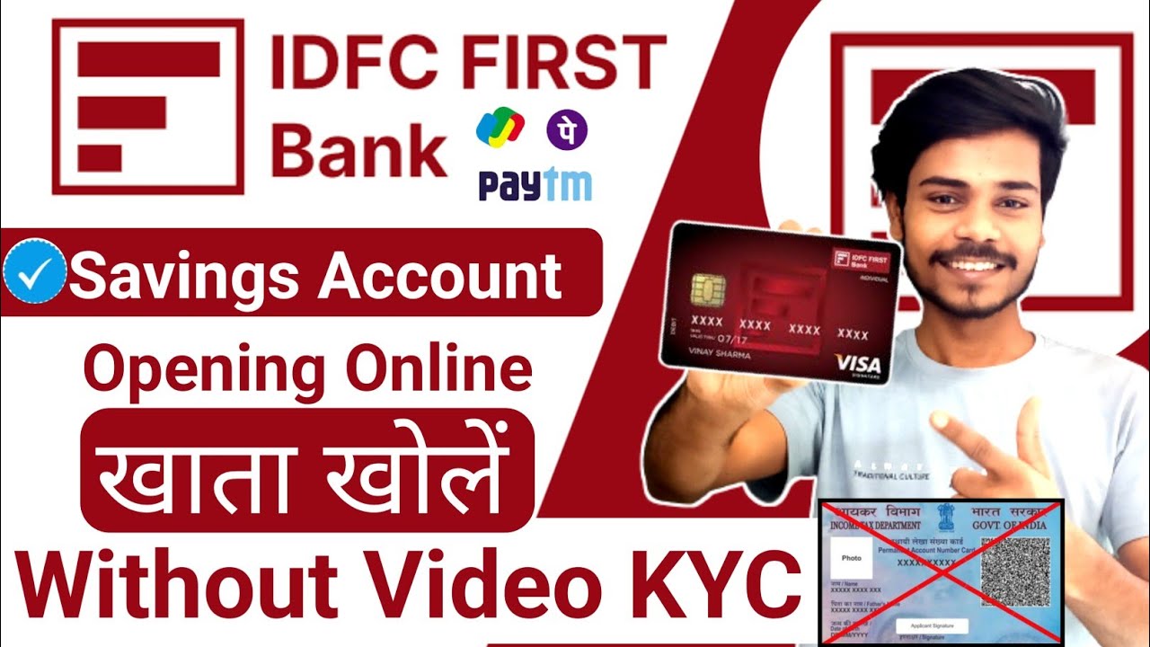 Without video KYC | idfc bank zero balance account opening online 2024 ...