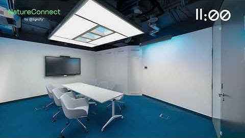 Skanska installation of NatureConnect – Office lighting inspired by nature