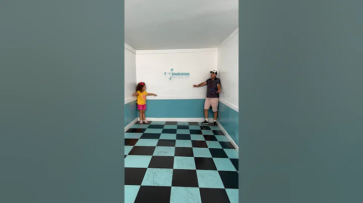 Illusion room - tall vs short #shorts