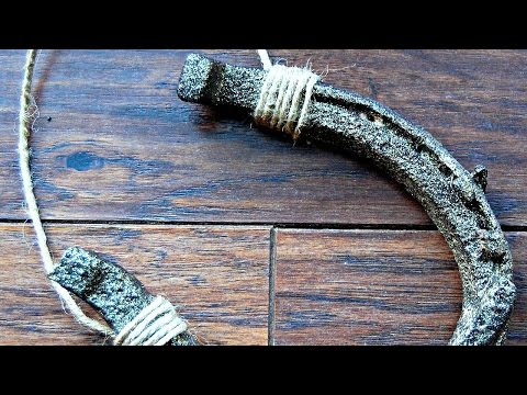 How To Hang A Horseshoe For Good Luck Diy Home Tutorial