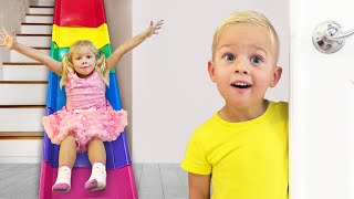 Maggie Pretends to be a nanny for Baby!