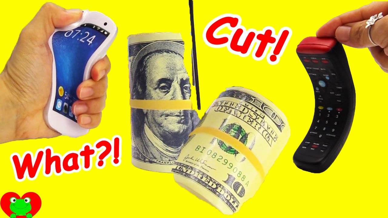 foam toys toxic Cutting Money, Cell Phone, and Remote
