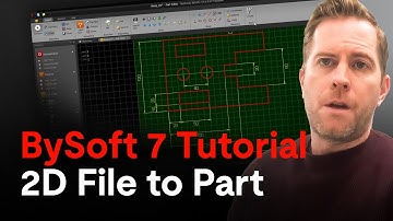Tutorial: How To Convert a 2D CAD File to Part | BySoft 7 | Laser Cutting Software | Bystronic