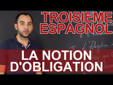 La notion d'obligation - Espagnol - 3e - Les Bons Profs