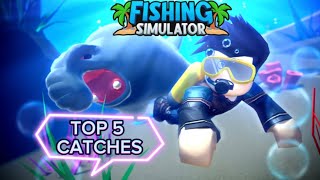 My top 5 favorite fish in Roblox Fishing Simulator