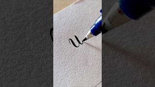 letter U Cursive #handwriting #writing #cursive #shorts