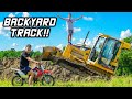 Building Backyard Pit Bike Track!!