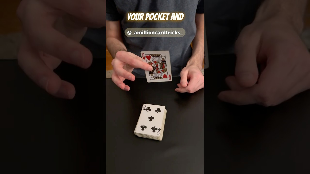 Пошаговый карточный фокус «Карта в карман» 