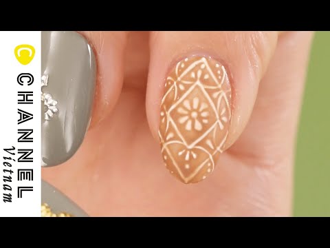 Video Nail hoạ tiết gốm sứ nghệ thuật - youtube