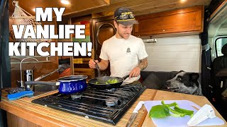 Building a Kitchen in Your Van | Skateboard Countertop!