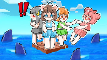 Mèo Simmy Thử Thách Sinh Tồn Đảo Cá Mập Axit Bằng 1 Bock Duy Nhất Trong Minecraft