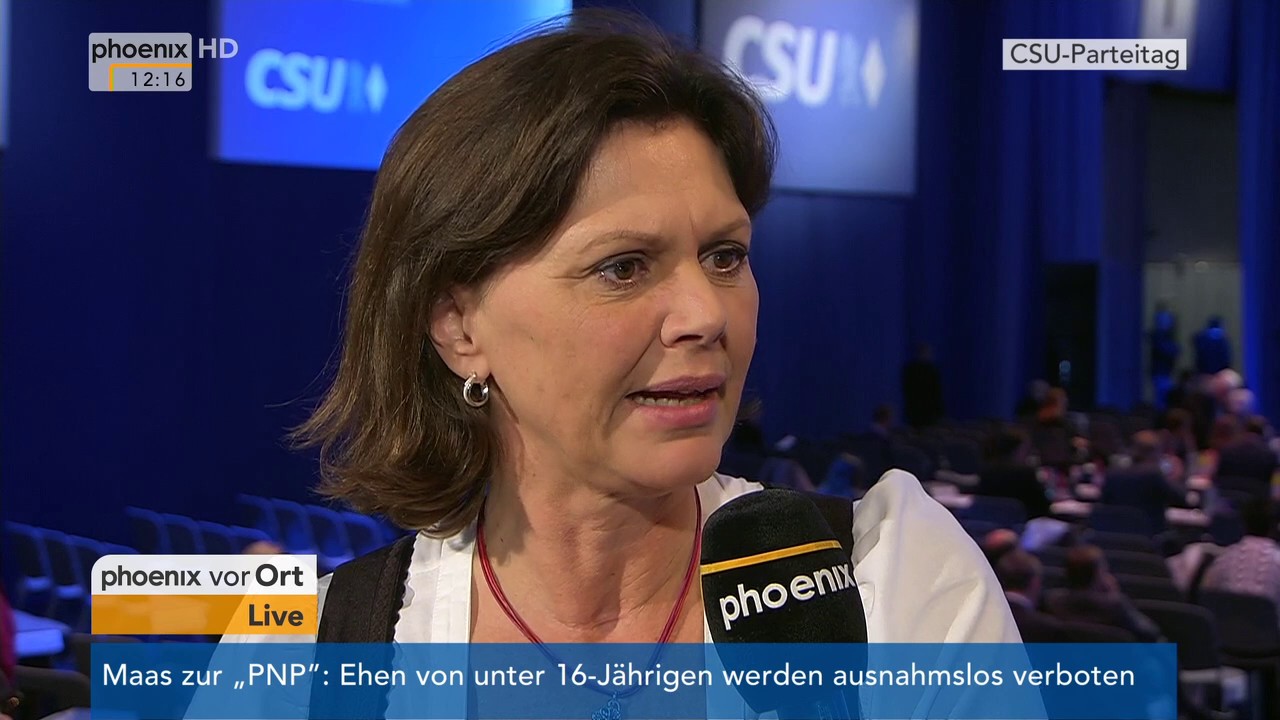 CSU-Parteitag: Ilse Aigner im Interview am 05.11.2016