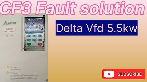 Delta Vfd CF3 Fault solution|how to repair delta vfd|Delta Vfd 5.5kw power board repairing