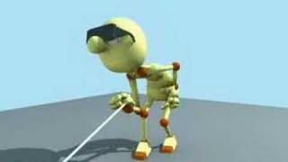 Old blindy strutting