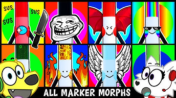 UNLOCKING ALL MARKERS on Roblox FIND THE MARKER MORPHS!