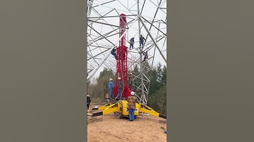 Tower assembly device#automobile #buildingstructure #mechanical