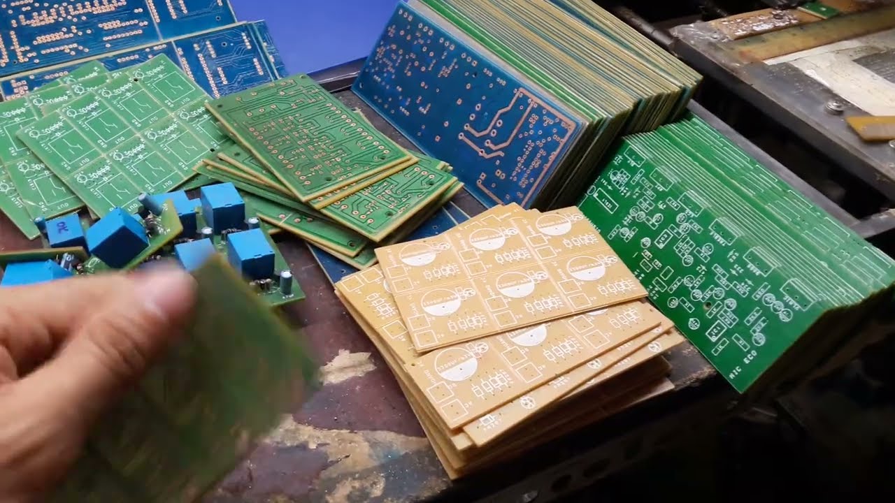 làm mạch in pcb, tham khảo một vài mẫu mạch in - YouTube