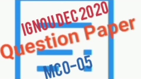 MCO-005 Question Paper Feb 2021 M.COM