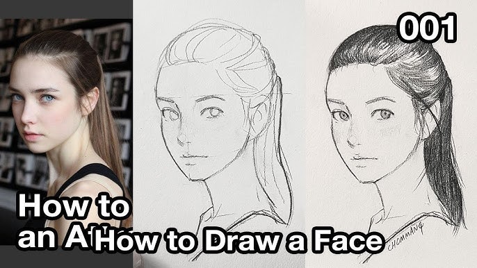 the sky has no limits — do you tips on how to draw profile faces and 3/4