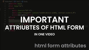 Important attributes of html form - Urdu/Hindi