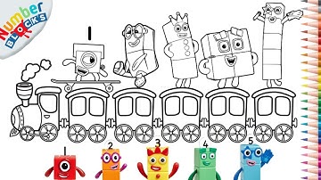 (Numberblocks) How To Draw Numberblocks 1 To 5 | Drawing & Coloring Tutorial For Kids
