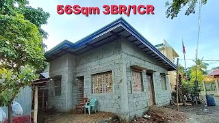 Magkano Budget sa 3BR 56sqm Rough Finish’pede na Tirahan,Lipatan