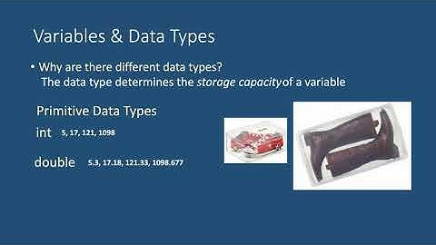 Unit 1.2  Variables & Data Types