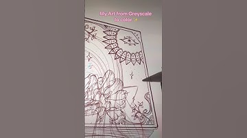 My Art from greyscale to color 🤭