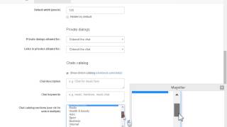 Settings chatovod chat room screenshot 4
