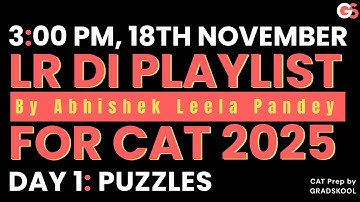 Day 1| Most Expected LRDI Sets | CAT 2025 | Complete LRDI Revision by Abhishek Leela Pandey | Free