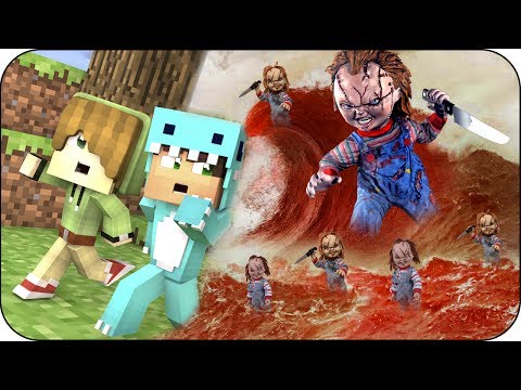 ISLA de CHUCKY VS ISLA de IT el payaso 😮🌴 MINECRAFT BEBE 