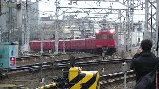 【出張運用】名鉄6000系6037F+6030F枇杷島分岐点通過