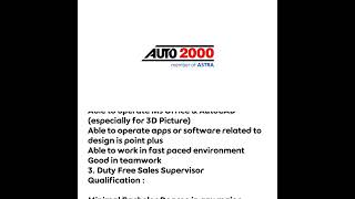 Lowongan Kerja PT Astra International Tbk – TSO Auto2000