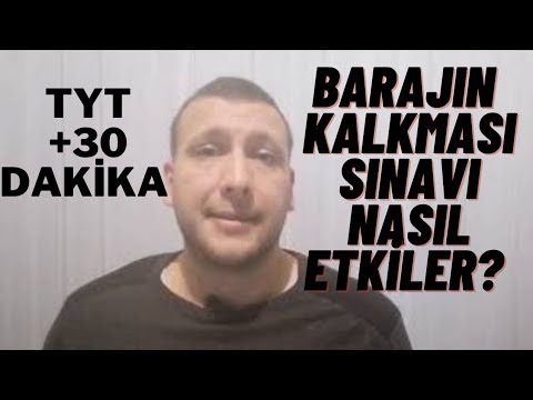 Yks Baraj Puanı Kalktı / Tyt Sınav Süresi Uzatıldı