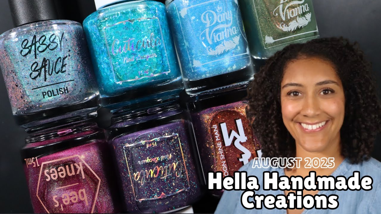 August Hella Handmade Creations │ HHC │ Live Swatches and Reviews │ Polish with Rae