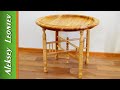 Складной стол - поднос. Токарная обработка / Making a Wooden Folding Table. Woodturning.