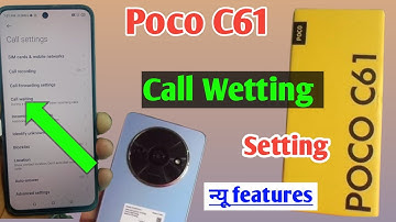 Poco c61 call waiting setting /poco c61 me call waiting setting on kaise kare /poco c61 call waiting