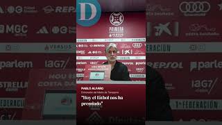 Pablo Alfaro tras una nueva victoria agónica del Nàstic: "Nuestra gente necesitaba una victoria así"