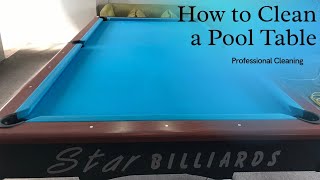 Cleaning a Pool Table | by Clean Xpectations Corp.