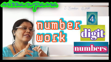 STD 4th mathematics | number work | | four digits  numbers | | Maharashtra state board | | English