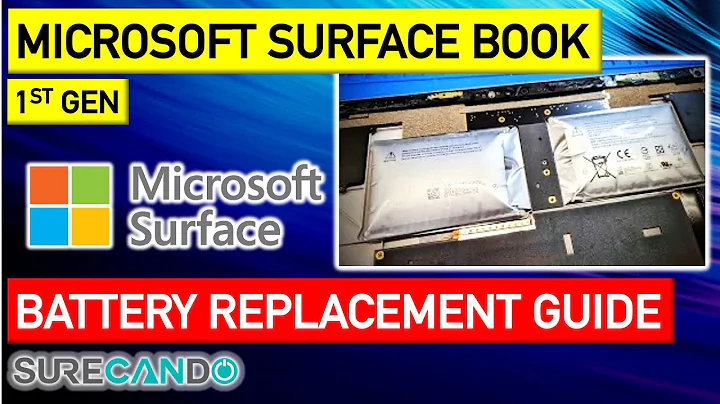 Microsoft Surface Book Battery Replacement Guide Full Disassembly + Keyboard & Mouse troubleshooting