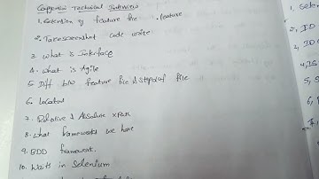 Capgemini Technical Interview Questions Automation Testing|Selenium |Java|Cucumber