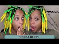 Spiral Rods on Short Natural Hair| HOW TO CORKSCREW CURL| DETAILED TUTORIAL